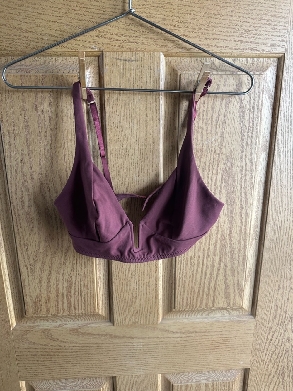 Free people v wire bralette, burgundy